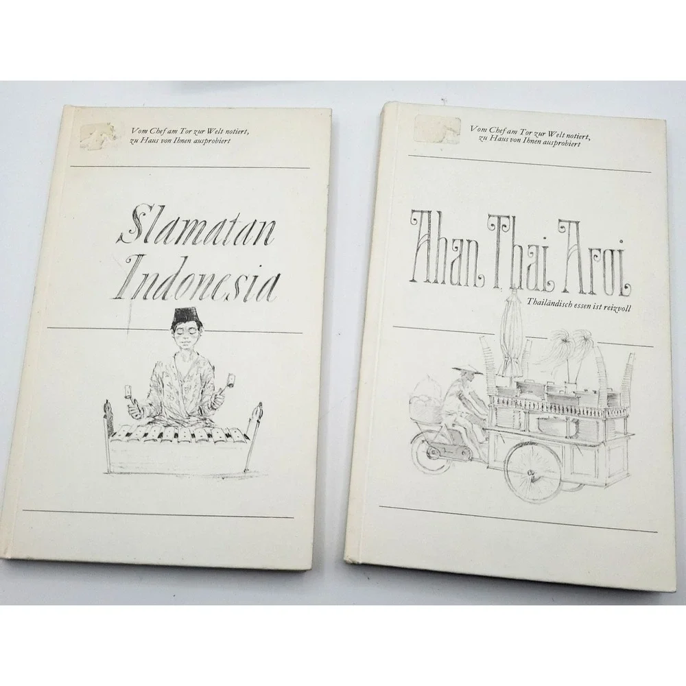 SLAMATAN INDONESIA Eine echt indonesische Reistafel HC 1970 Lot of‎ 2 Rare HTF